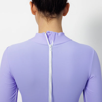 Lore Of The Sea Alaia Surf Suit Long Sleeve Lilac Purple back detail