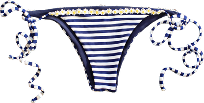 Floater Bottoms - Navy strip with daisies